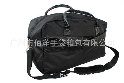 【工厂生产供应大中小旅行包/黑色牛津布单肩手提旅行包】价格,厂家,图片,旅行箱包,广州市佰洋手袋箱包-