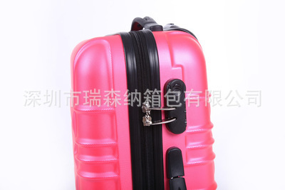 【工厂生产ABS拉杆箱 登机箱 旅行箱 纯色 混批多种颜色】价格,厂家,图片,旅行箱包,深圳市瑞森纳箱包-