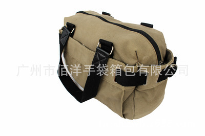 【工厂生产供应旅行包/棕色单肩帆布旅行包】价格,厂家,图片,其他箱包,广州市佰洋手袋箱包-